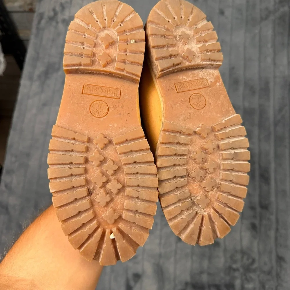 Timberland x Champion 6 Inch Wheat Boots Fleece Lined A1UCU Mens 5.5
